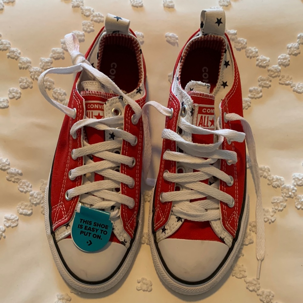 Brand new red Converse size 3.